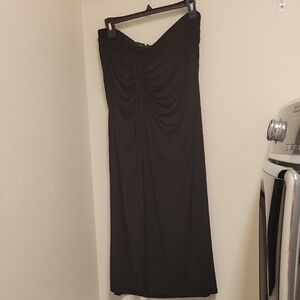 House of Harlow 1960 Black Ribbed Garment -- Tube Top